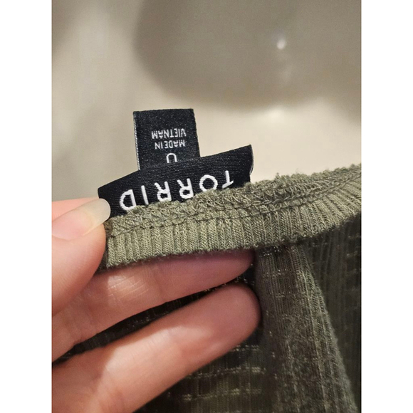 Torrid Textured Jersey Square Neck Flutter Sleeve Babydoll Size L (0X) - Picture 6 of 11